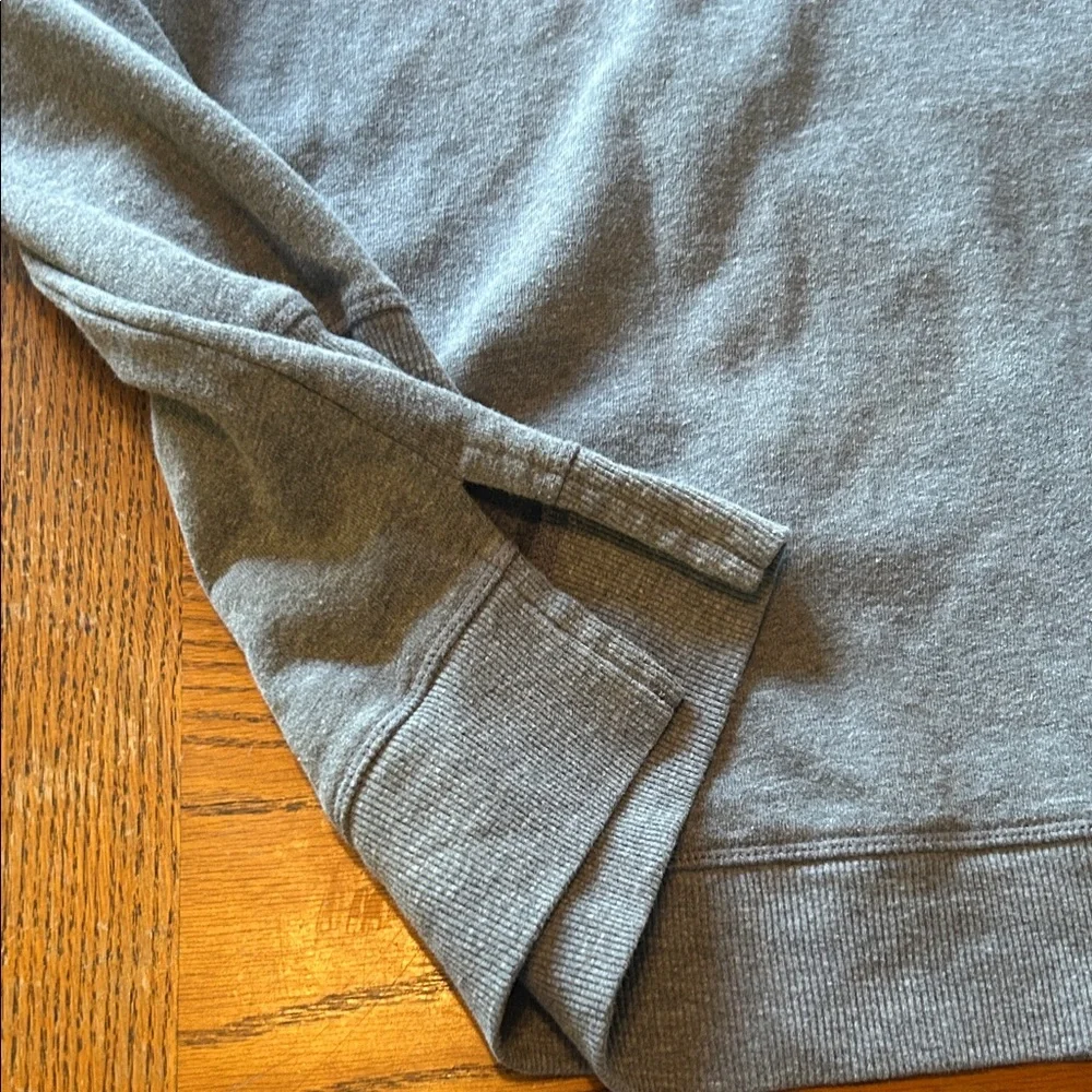 Gray Sweatshirt with 'SNOW WAY' Embroidery - Picture 3 of 7